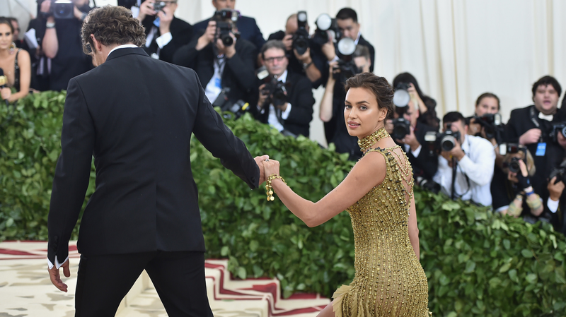 Bradley Cooper and Irina Shayk at the Heavenly Bodies: Fashion & The Catholic Imagination Costume Institute Gala at The Metropolitan Museum of Art